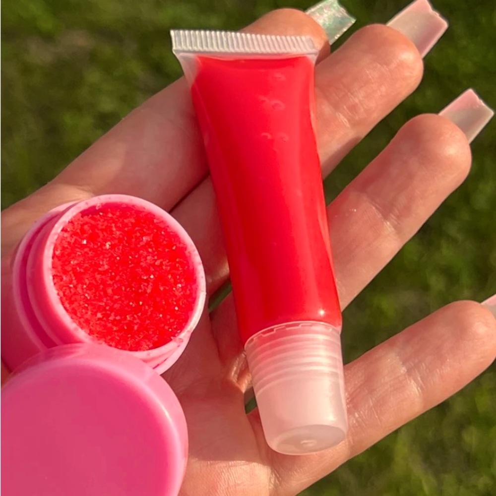COPY - Maraschino Cherry Lipgloss And Lip Scrub Set
